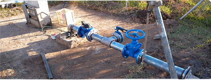 Water pipeline installation